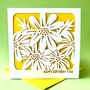 Personalised April Daisy Birth Flower Card, thumbnail 1 of 5