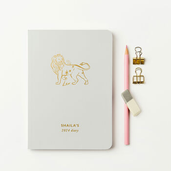 Personalised Zodiac 2024 Weekly Diary, 2 of 8