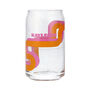 Personalised Retro Line Printed Can Glass, thumbnail 3 of 7