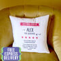 Personalised Cushion Gift For Men, thumbnail 1 of 10