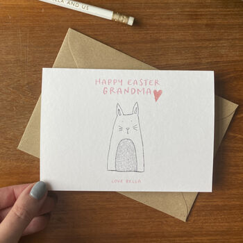 Personalised Grandma Happy Easter Greeting Card, 2 of 6