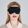 Silk Sleep Giftset Black Luxury Pillowcase Eye Mask And Scrunchie, thumbnail 7 of 12