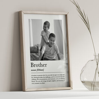 Personalised Brother Print, Gift For Brother, 4 of 7