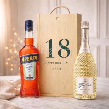 Personalised 18th Birthday Aperitif Gift Set With Custom Lid, 2 of 11