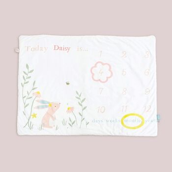 Personalised Floral Milestone Blanket, 2 of 5