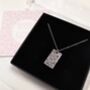 Important Dates Necklace In Sterling Silver, thumbnail 9 of 9