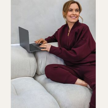 Margot Sweatshirt In Burgundy, 2 of 6