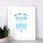 Personalised Baby Details Print, thumbnail 5 of 10