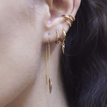 Claw Threader Earrings, 4 of 5