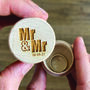 Mr And Mr Personalised Wedding Ring Box, thumbnail 1 of 3