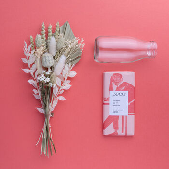 Dried Flower Posie + Vase + Chocolate Gift Box, 8 of 9