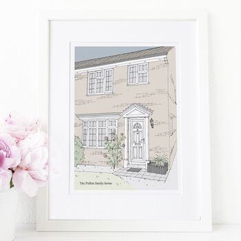 Personalised Hand Drawn House Portrait Illustration, 3 of 12