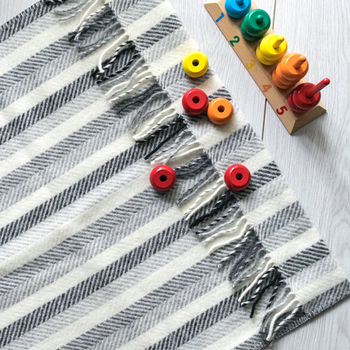Pure New Wool Stripe Pram Blankets, 3 of 10