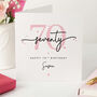 Personalised 70th Birthday Card For Her, thumbnail 1 of 4