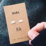 Silver Bear Earrings. Mama Bear, thumbnail 1 of 3