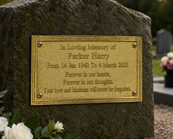 Personalised Solid Brass Memorial And House Address Plaques, 3 of 6