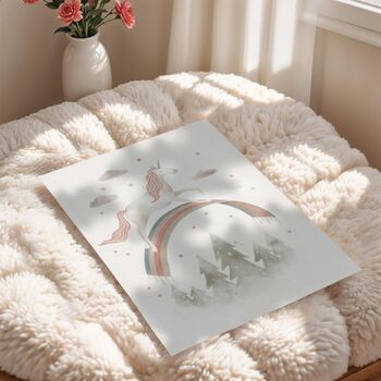 Dreamy Unicorn Nursery Prints Set For Girls’ Room, 3 of 5