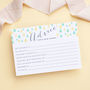 Baby Shower Advice Cards Pack Of Eight, thumbnail 1 of 4