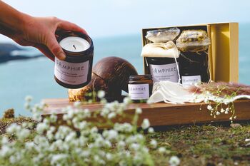 Hand Poured Soy Candle Lavender + Geranium, 3 of 4