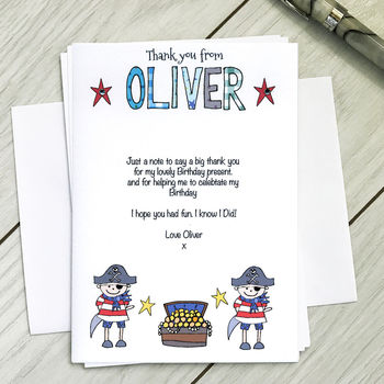 Personalised Childrens Pirate Party Invitations, 2 of 5