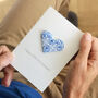 Personalised 20th China Anniversary Origami Heart Card, thumbnail 3 of 6