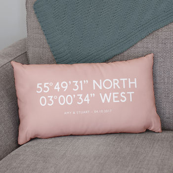 Personalised Bus Blind Style Coordinates Cushion, 6 of 9