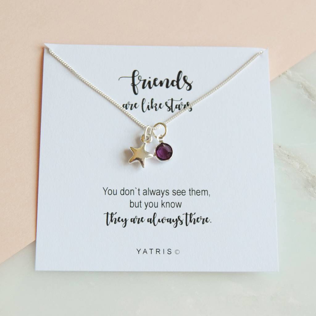 Friends Are Like Stars Friendship Necklace By Yatris ...