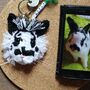 Personalised Crochet Rabbit Guinea Pig Hamster Keyring, thumbnail 1 of 11
