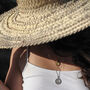 Compass Midi Necklace In Silver Or Gold, thumbnail 2 of 5