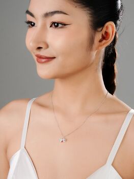 Sterling Silver 925 Lily Of The Valley Pendant Necklace, 9 of 12