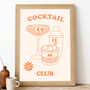 Cocktail Club Cartoon Print, thumbnail 3 of 5