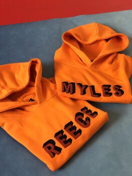 Personalised Embroidered Children's Hoodie, 2 of 7