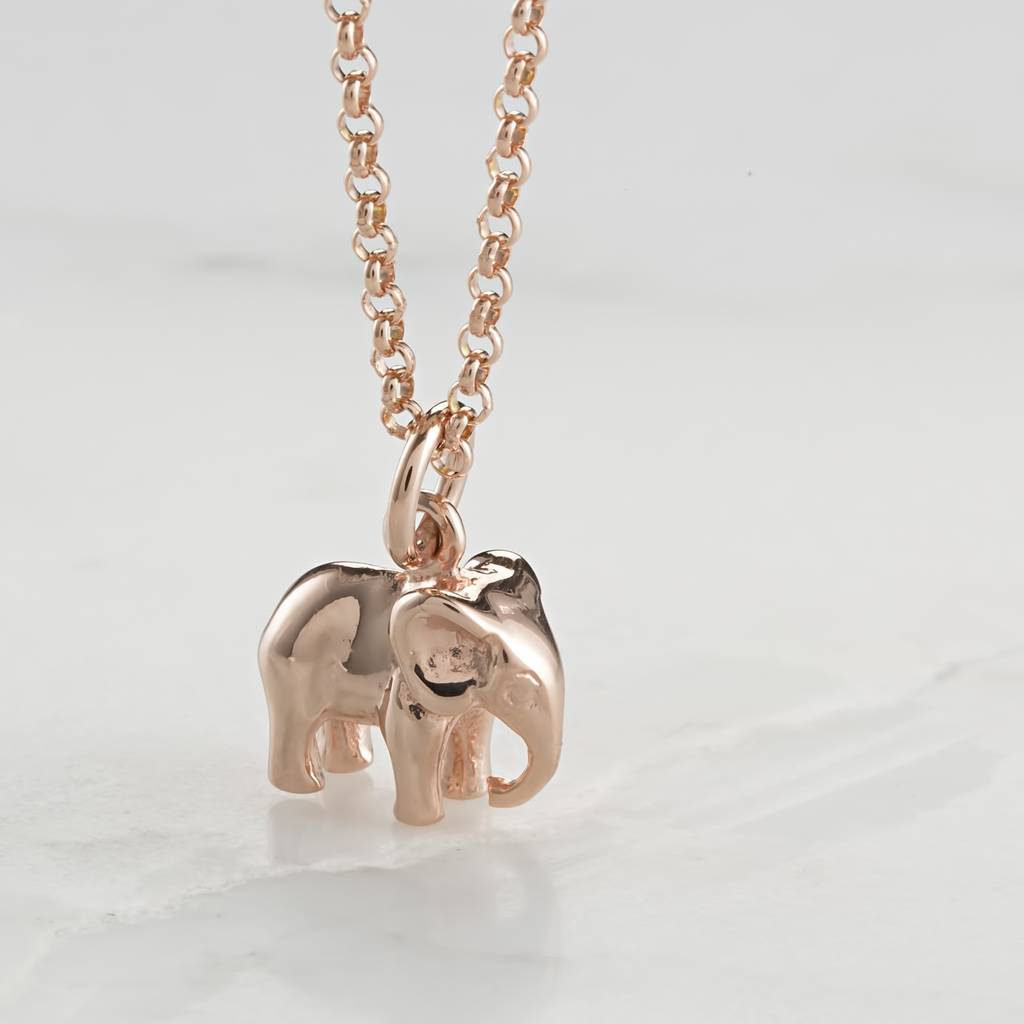 Rose Gold Plated Charm Necklace By Lily Charmed