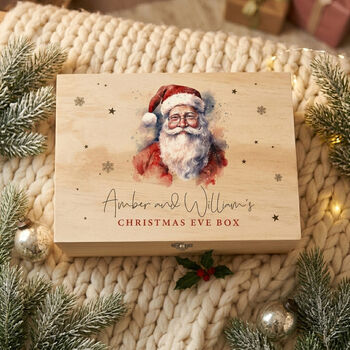 Personalised Traditional Santa Christmas Eve Box Five Sizes, 2 of 11