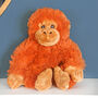 Soft Orangutan Plush Toy, Eco Friendly, thumbnail 1 of 7