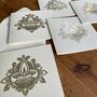 Silver Lasercut Diwali Card Set Of Five, thumbnail 8 of 8
