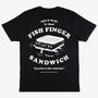 Fish Finger Sandwich Unisex Graphic T Shirt In Black, thumbnail 7 of 7