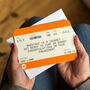 Personalised Train Ticket Engagement Card, thumbnail 2 of 3