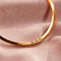 Forever Oval Personalised Bangle, thumbnail 3 of 7