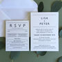 Modern Typography Wedding Save The Date Card, thumbnail 12 of 12