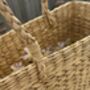 Hand Woven Eco Friendly Seagrass Basket With Handles, thumbnail 8 of 10
