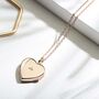 Personalised 18 K Rose Gold Plated Heart Diamond Locket, thumbnail 1 of 12