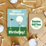 'Par'vellous Birthday Golf Card + Four Bamboo Tees, thumbnail 1 of 2