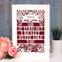 'I Quite Like You' Papercut Valentines Card A5, thumbnail 1 of 4