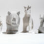 Paint Your Own Ceramic Faceted Animal Ornament Kit, thumbnail 7 of 12