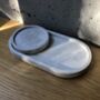 Oval Coaster Display Tray | Concrete Jesmonite, thumbnail 6 of 9