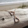 Personalised Stirrup Necklace, Silver, Gold Or Rose Gold, thumbnail 1 of 12
