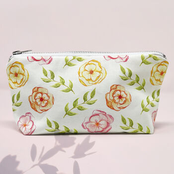 Cotton Flower Makeup And Cosmetic Bag, 4 of 6