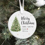 Custom Christmas Ornament Gift For Teacher, thumbnail 1 of 7