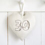 Personalised 30th Pearl Wedding Anniversary Heart Gift, thumbnail 1 of 9